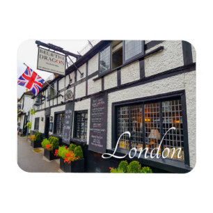 London England Great Britain Pub Architecture Magnet