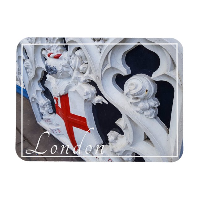 London England Great Britain Tower Bridge Details Magnet (Horizontal)