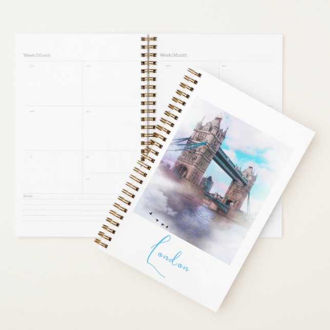 London England Great Britain UK Tower Bridge Planner (Display)