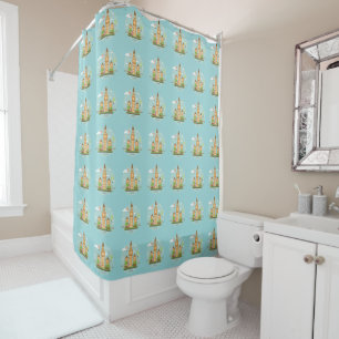 London England Landmarks Shower Curtain