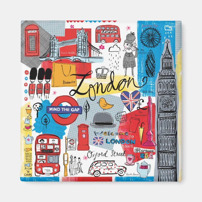 London, England Magnet (Front)