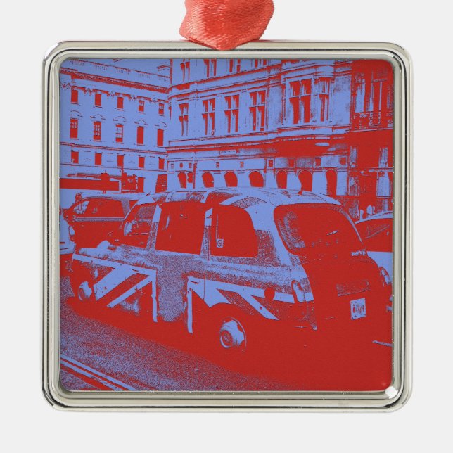 London England Metal Tree Decoration (Front)