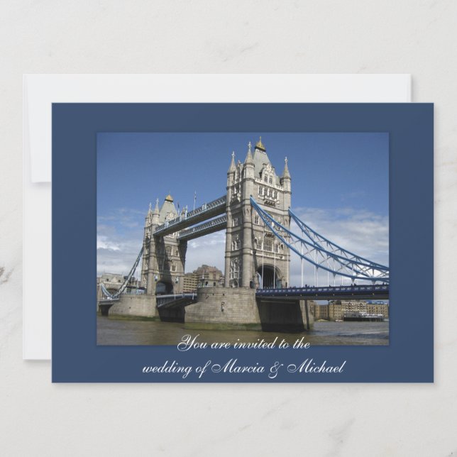 London, England party invitations (Front)