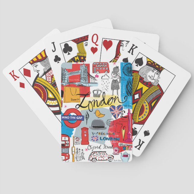London, England Playing Cards (Back)