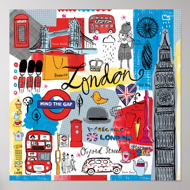 London, England Poster (Front)
