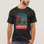 London England Retro Travel Art Vintage  T-Shirt<br><div class="desc">London vector art design. London,  the capital of England and the United Kingdom,  is a 21st-century city with history stretching back to Roman times.</div>