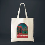 London England Retro Travel Art Vintage Tote Bag<br><div class="desc">London vector art design. London, the capital of England and the United Kingdom, is a 21st-century city with history stretching back to Roman times.</div>