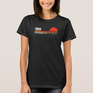 London England Retro VIntage Sunset Beach 70s 80s T-Shirt