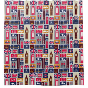 London, England Shower Curtain