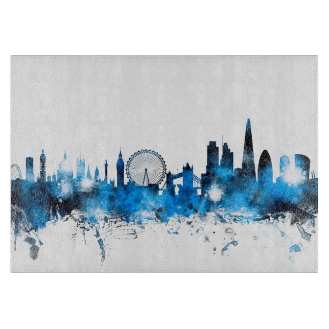 London England Skyline Cutting Board (Front)