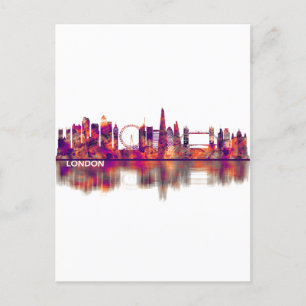 London England Skyline Holiday Postcard