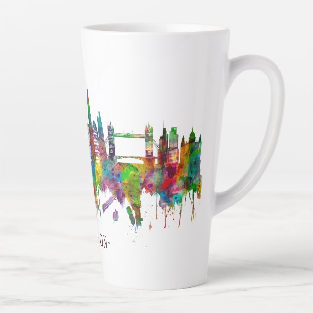 London England Skyline Latte Mug (Right)