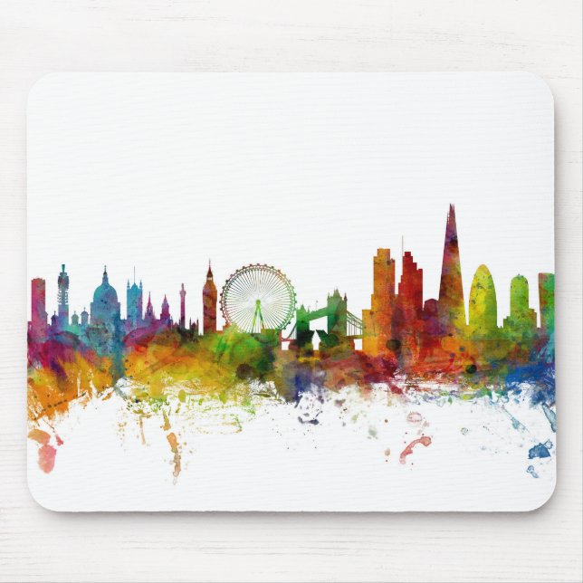 London England Skyline Mouse Mat (Front)
