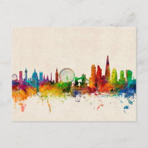 London England Skyline Postcard
