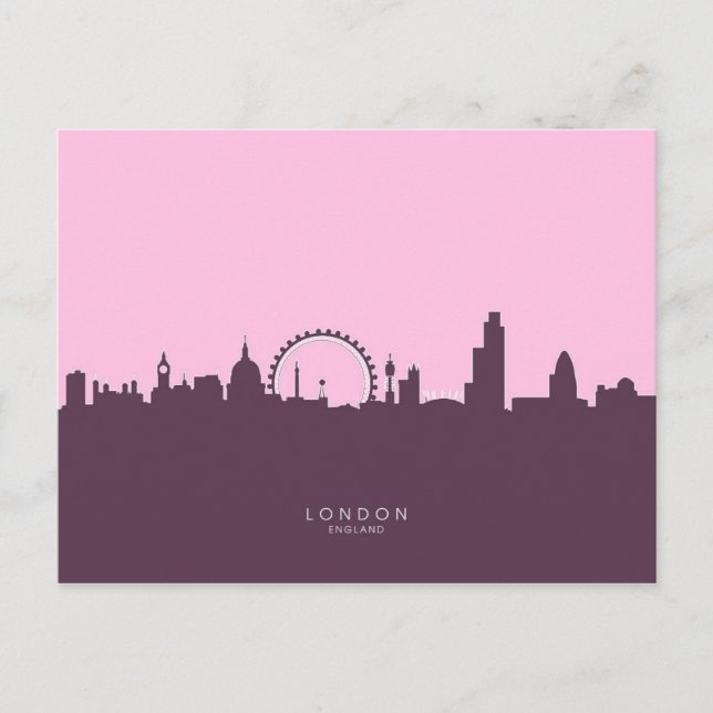 London England Skyline Postcard (Front)