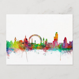 London England Skyline Postcard