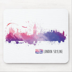 London England Skyline Splash Mouse Mat