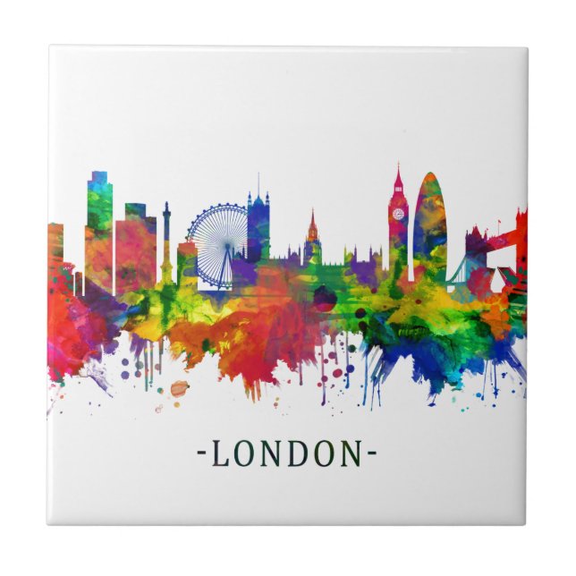 London England Skyline Tile (Front)