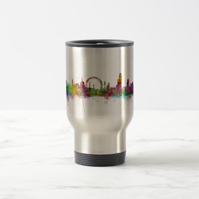 London England Skyline Travel Mug (Center)