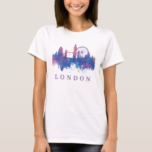 London England Souvenir Skyline Design T-Shirt
