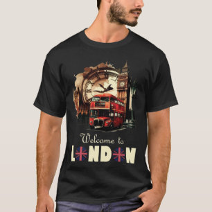 London England Souvenir Tourist For Men Women Kids T-Shirt