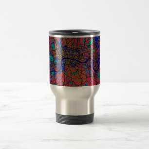 London England Street Map Travel Mug
