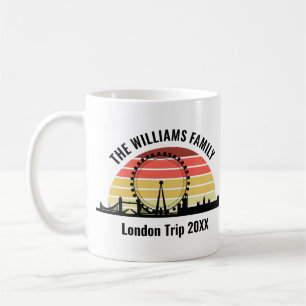 London England Sunset Custom Family Trip Coffee Mug