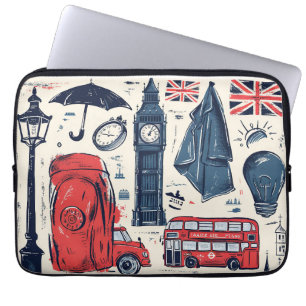 London England themed Laptop Sleeve