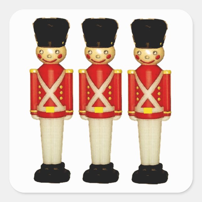London England Toy Soldiers Square Sticker (Front)