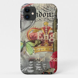 London England Travel Vintage Europe Art iPhone 11 Case