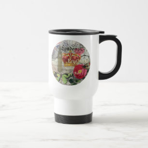 London England Travel Vintage Europe Art Travel Mug