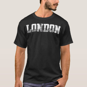 London England UK Skyline Black & White Vintage Lo T-Shirt