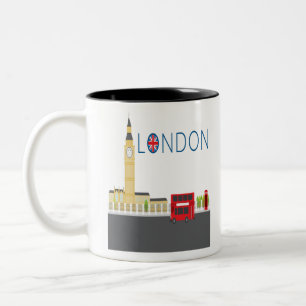 London-england-uk-travel-europe-big ben-city Two-Tone coffee mug