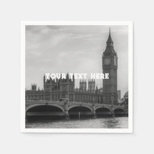 London England United Kingdom Big Ben UK Napkin