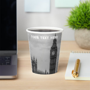 London England United Kingdom Big Ben UK Paper Cup