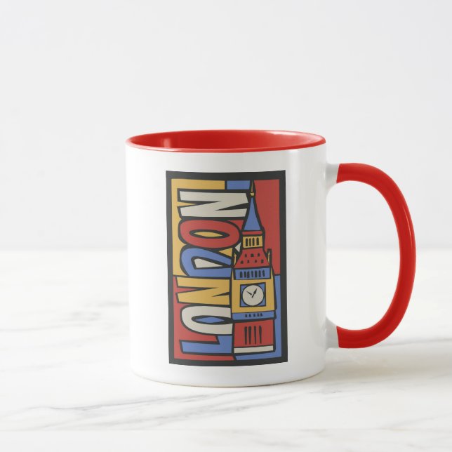 London, England | Vibrant Handrawn Design Mug (Right)