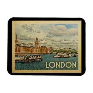 London England Vintage Travel Magnet