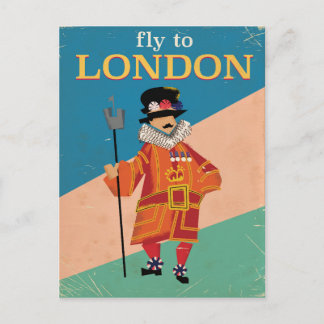 London,England vintage travel poster Postcard