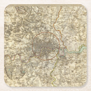 London environments square paper coaster