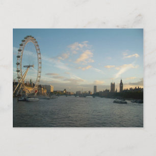 London Eye and Parliament Postcard