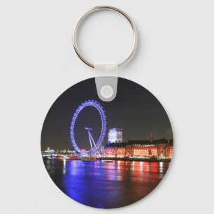 London Eye at Night Key Ring