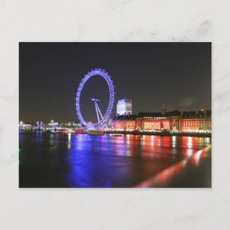 London Eye at Night Postcard