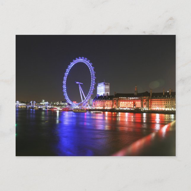 London Eye at Night Postcard (Front)