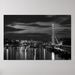 London eye at night poster