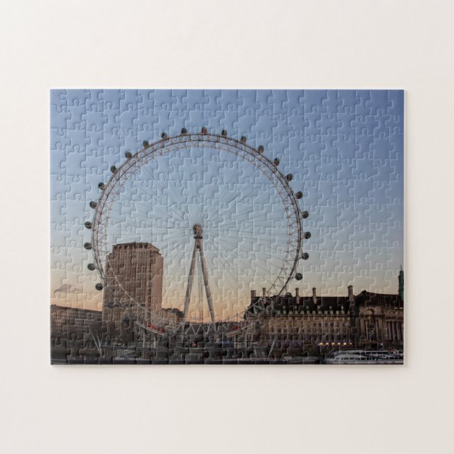 London Eye at Sunset Jigsaw Puzzle (Horizontal)