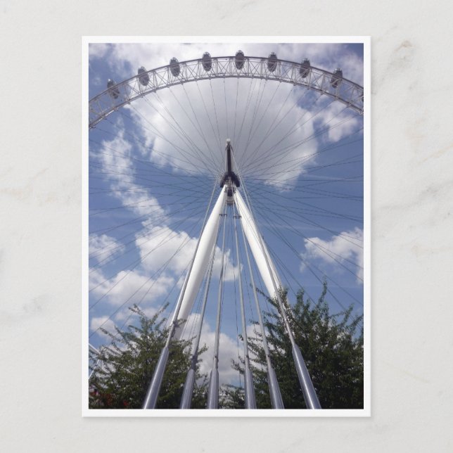 london eye back postcard (Front)