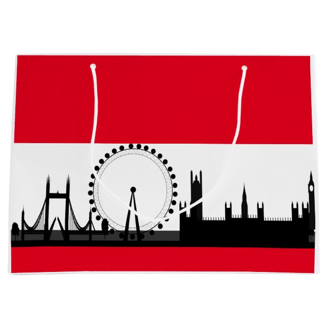 London Eye City Ferris Wheel England Gift Bag (Front)