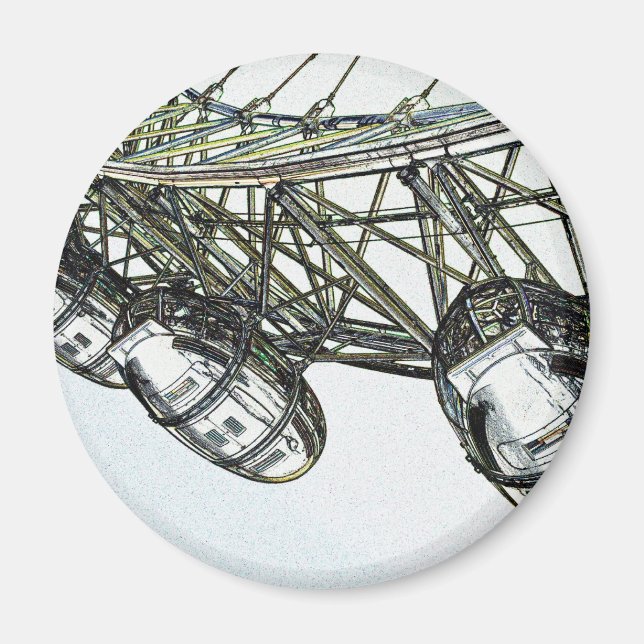 London Eye Digital Art Magnet (Front)