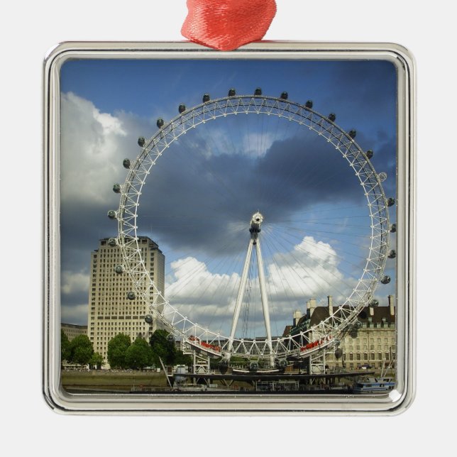 London Eye Metal Tree Decoration (Front)
