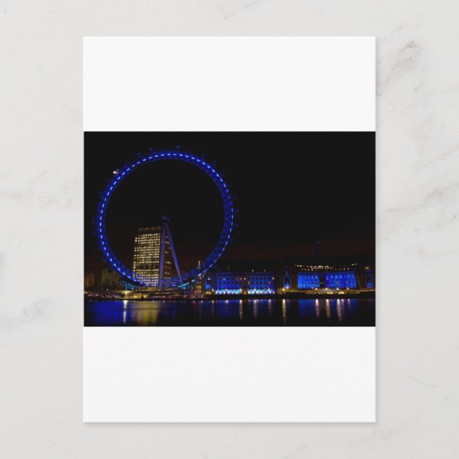London Eye Night view Postcard (Front)